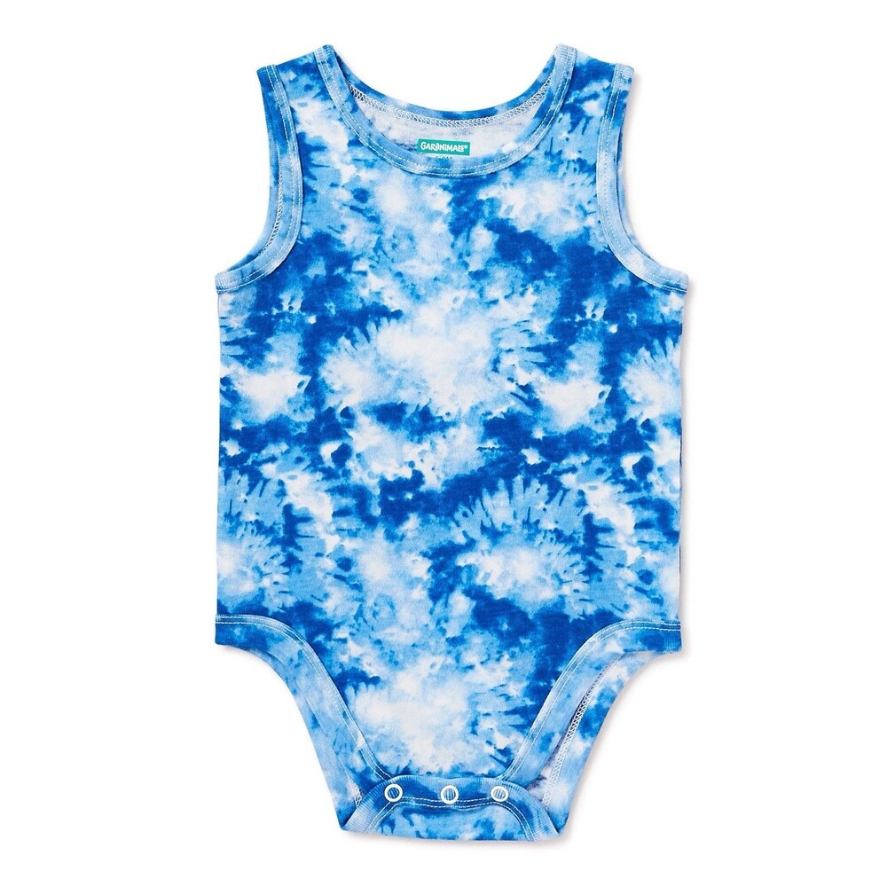 Garnimals Baby Boy Tiedye Sleeveless Tank Buckle Bottom Size 3-6M